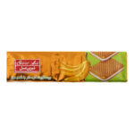 بیسکوئیت کرمدار با طعم موز شیرین عسل 120 گرمی