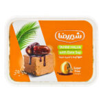 حلوا ارده با شیره خرما بدون شکر شیررضا 372 گرمی
