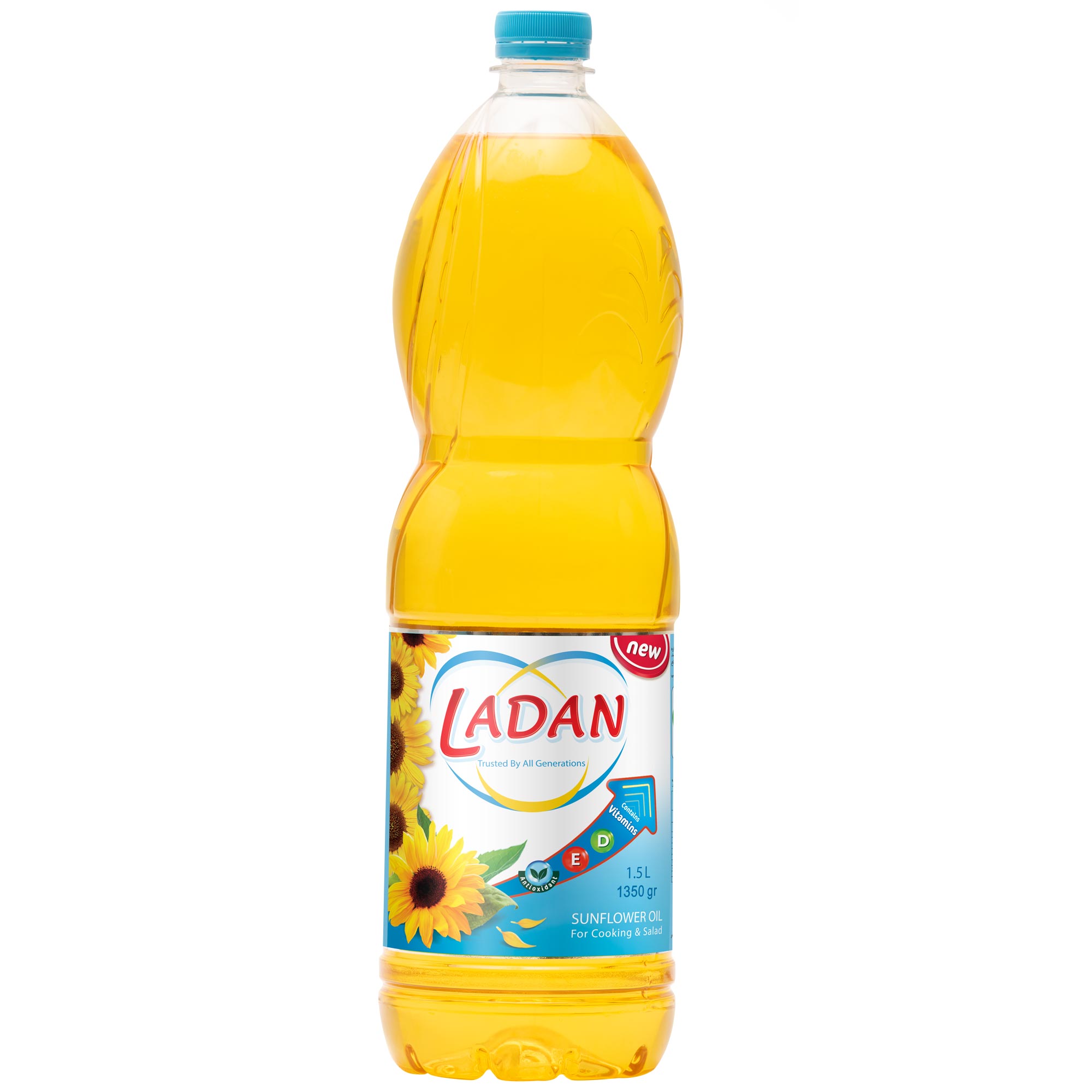 6260108300271_9ac6d117 روغن آفتابگردان لادن 1350 گرم - تصویر 1