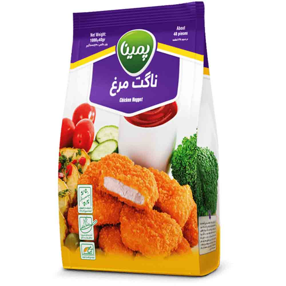 6260161460417 ناگت مرغ مهمانی پمینا کاله 1000 گرمی - تصویر 1