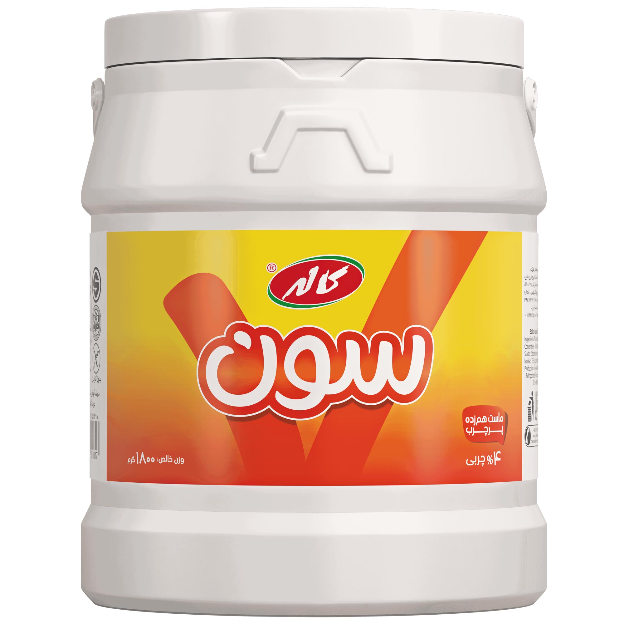 6260161533883 ماست سون پرچرب 4% کاله 1500 گرمی - تصویر 1