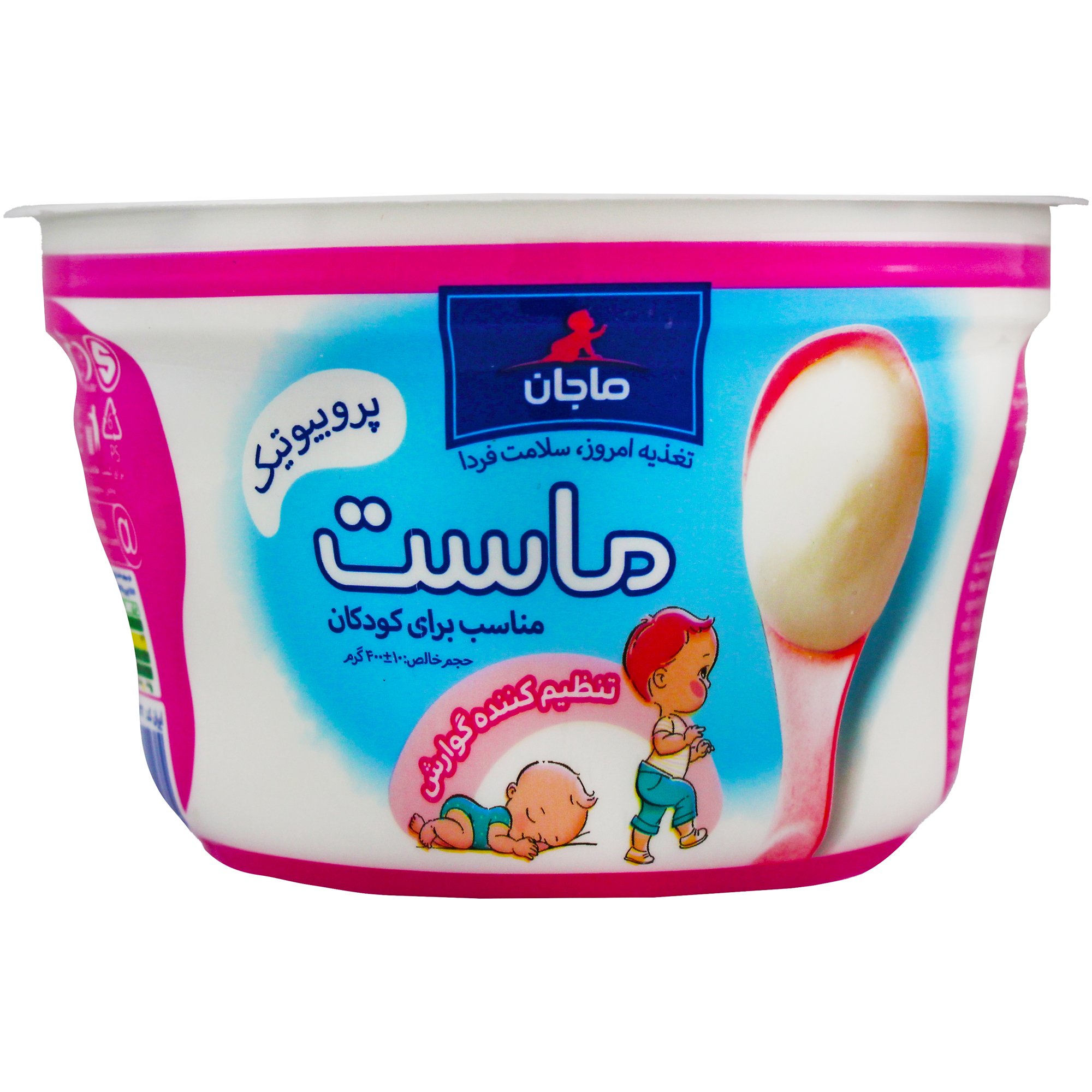 6260161552389 ماست پروبیوتیک کودکان ماجان کاله 400 گرمی - تصویر 1