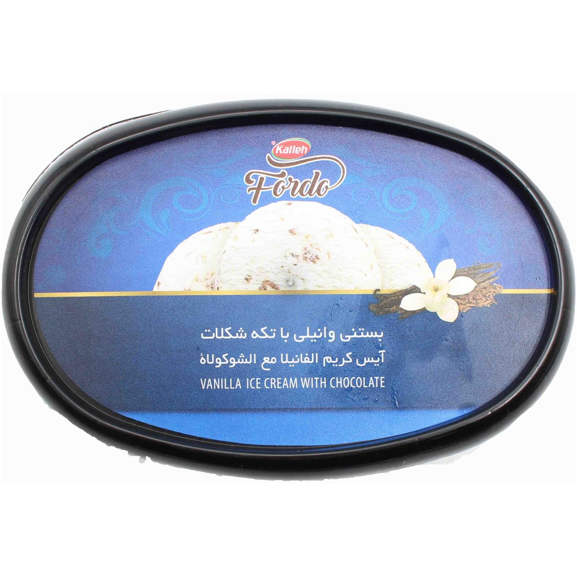 6261754600395 بستنی وانیلی با تکه های شکلات فوردو کاله 650 گرمی - تصویر 1