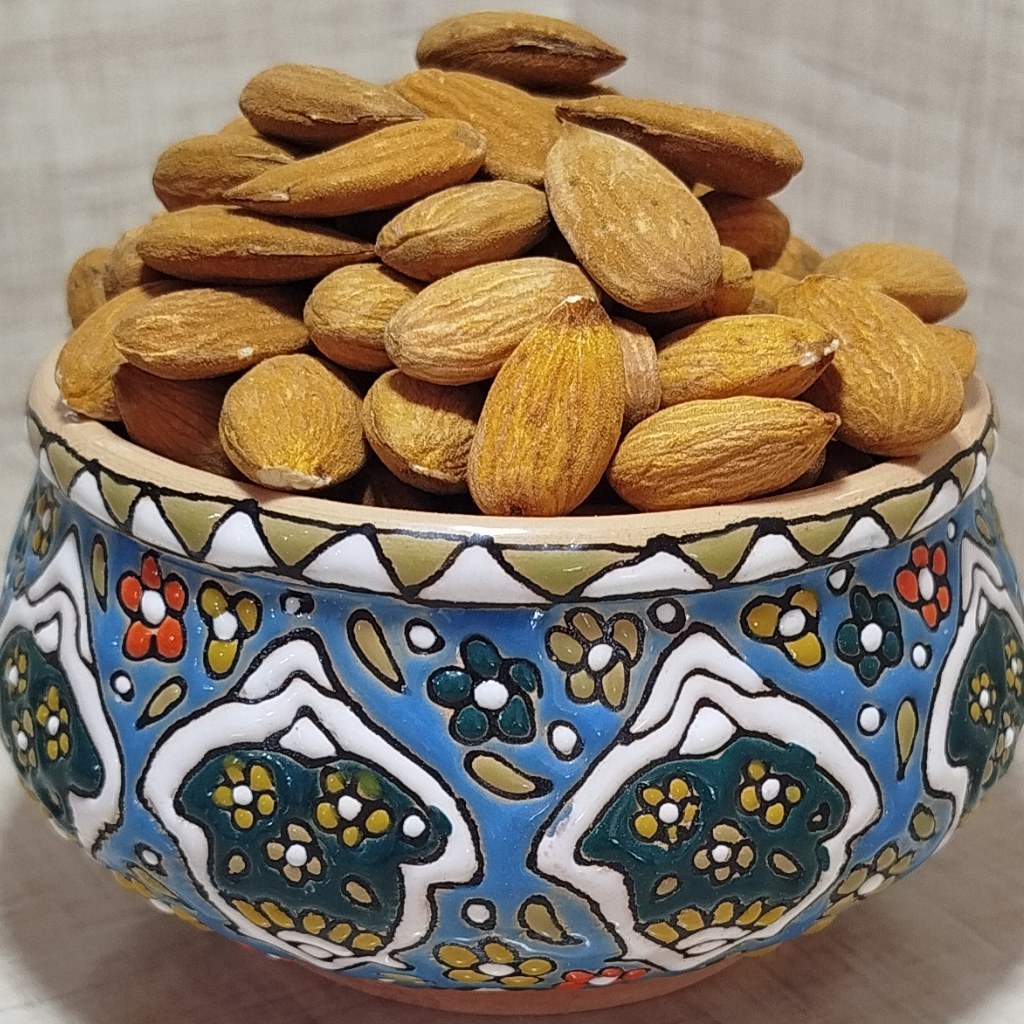 6260028049496_t8 بادام زرین ایرانی خام هوگر 100 گرمی - تصویر 1