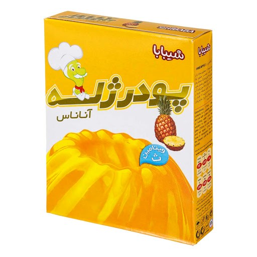 6260101403825_wecobox پودر ژله با طعم آناناس شیبابا 100 گرمی - تصویر 1