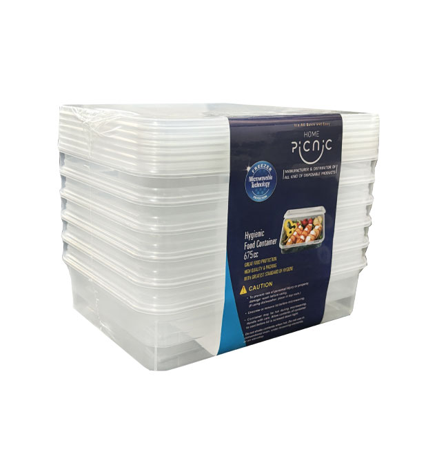 6260776804040_wecobox ظرف ماکروویو 675 پیک نیک - تصویر 1