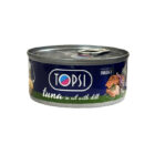 تاپسی کنسرو ماهی تن در روغن با شوید 180 گرمی