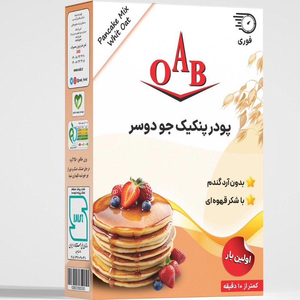 6266218303393_t1 پودر پنکیک جو دوسر OAB - تصویر 1