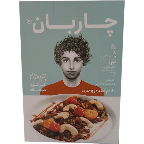 6269964700157_t2 گرانولا بادام هندی و خرما چاربان - تصویر 1